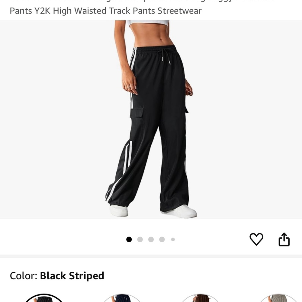 Women’s joggers with stripes